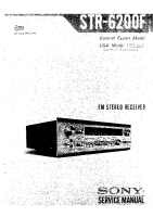 Sony STR-6200F - Service Manual 